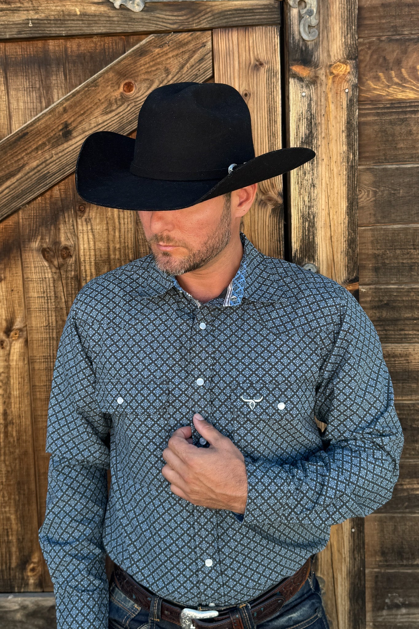 Drover Men's Western Shirt The Bandero - Signature Series - Pearl Snap Shirt