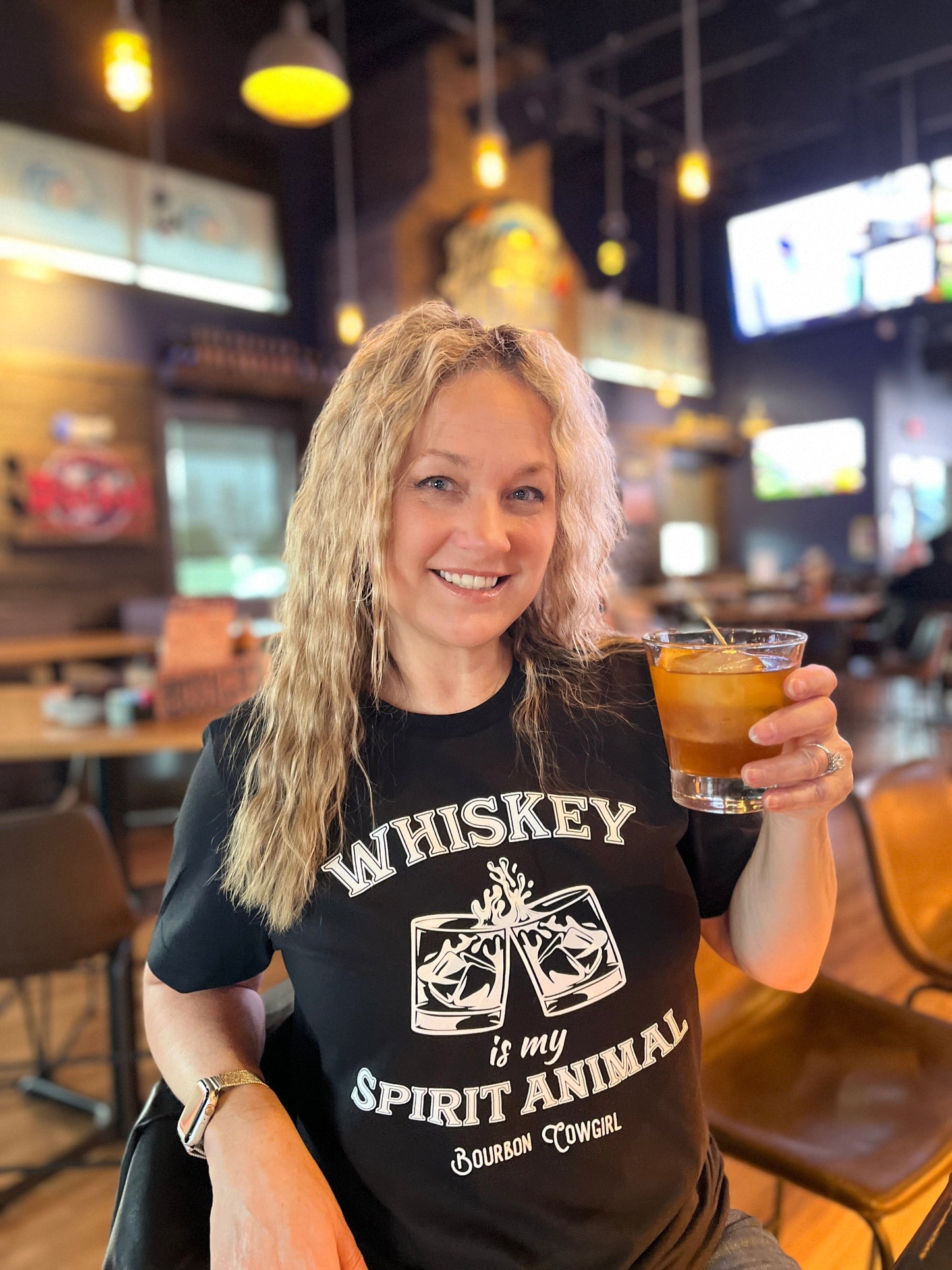 Unisex Whiskey Is My Spirit Animal Graphic Tee