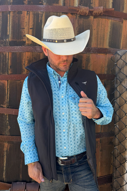 Drover Concealed Carry Softshell Vest - With Concealed Carry Holster -Black