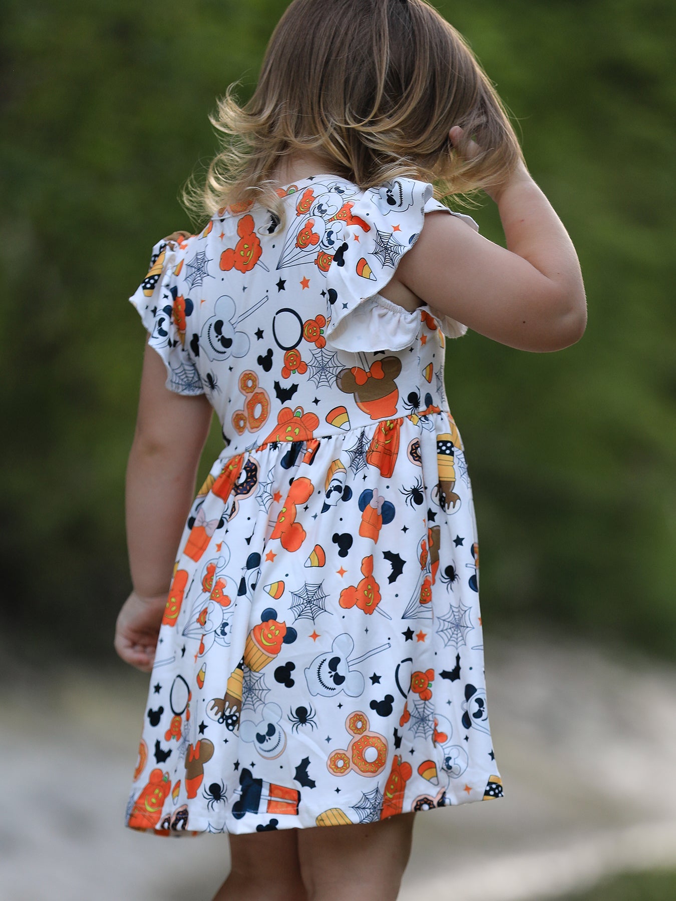 Halloween Party Character Pattern Girls Dress