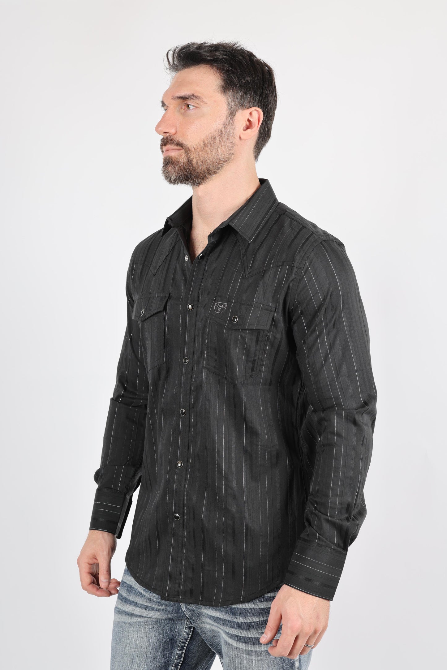 Lurex Western Long Sleeve Shirt