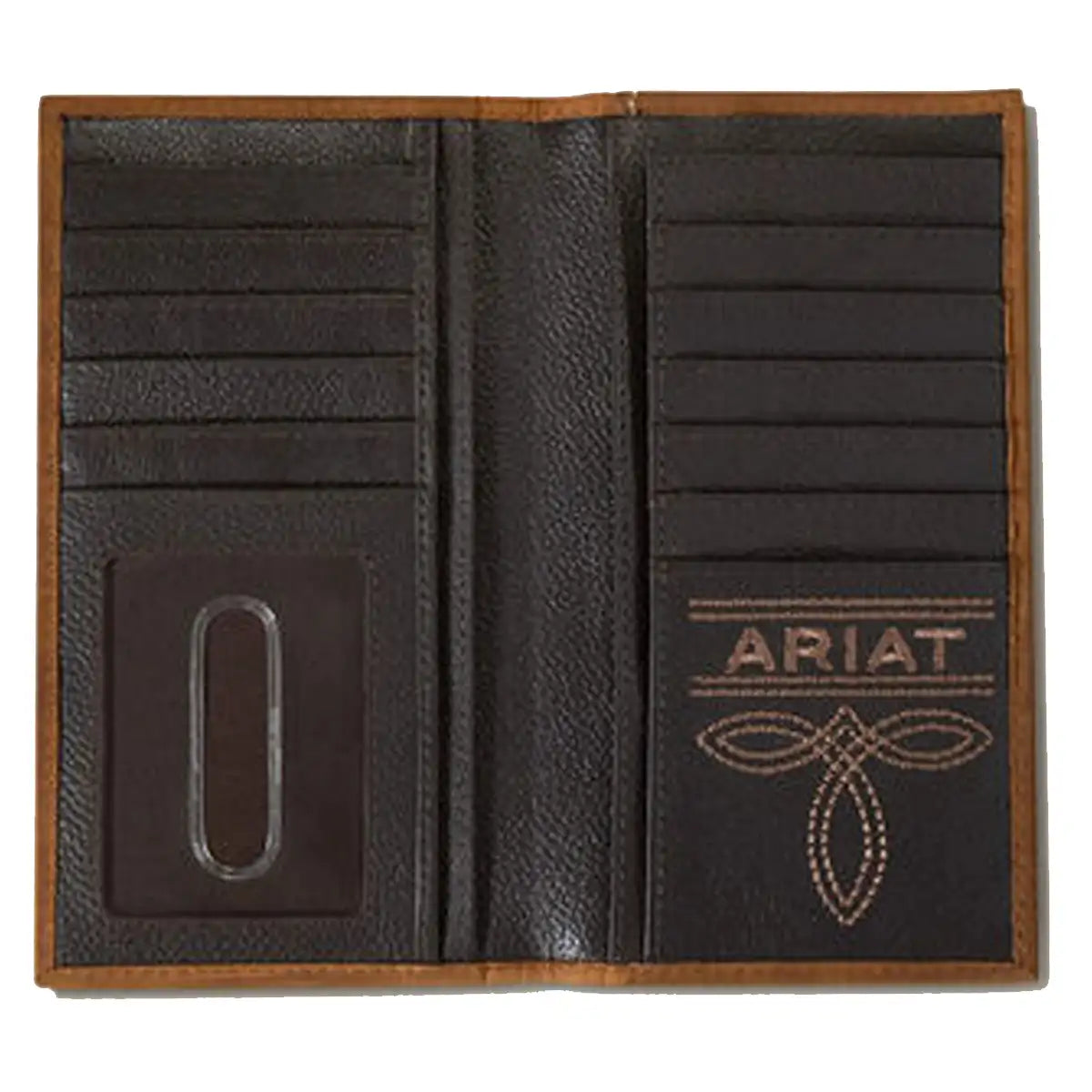 Ariat Diamond Southwest Fabric (Brown) - Men's Rodeo Wallet