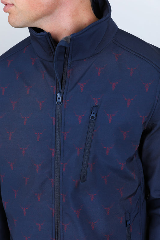 Aztec Softshell Water-Resistant Jacket - Navy