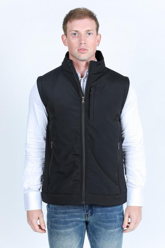 SoftShell Concealed Carry Water Resistant Vest - Black
