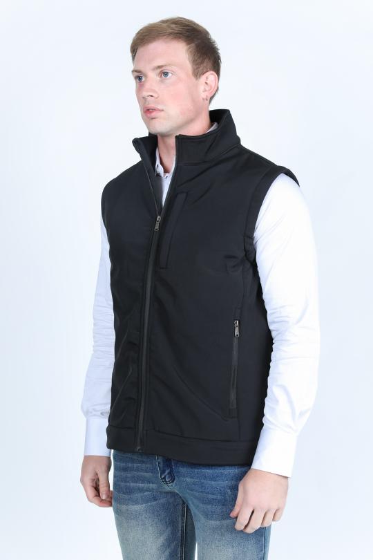 SoftShell Concealed Carry Water Resistant Vest - Black