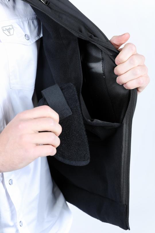 SoftShell Concealed Carry Water Resistant Vest - Black