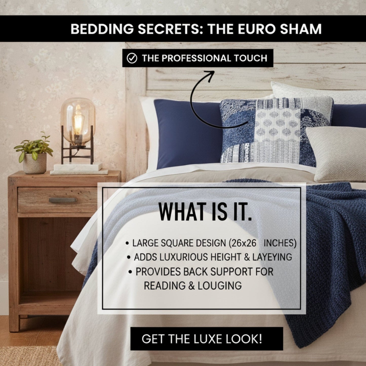 Patchwork Blue Pillow Sham