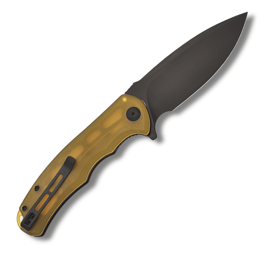 CIVIVI Praxis Linerlock Folding Knife – 9Cr18MoV Black Stonewash, Ultem