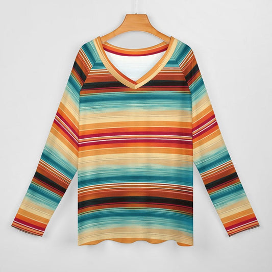 Southwestern Serape Long Sleeve Top