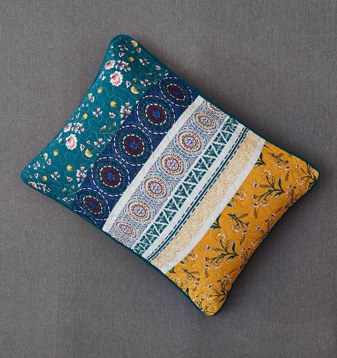 Country Wild Flowers Cotton Bedspread Set
