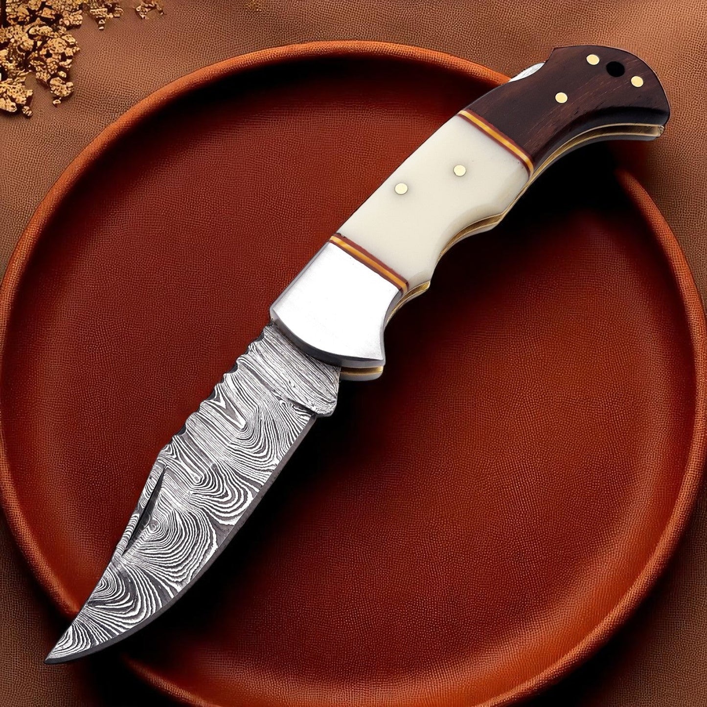 Bone Handle Pocket Knife | with Back Lock - Bumpkin Ranchwear