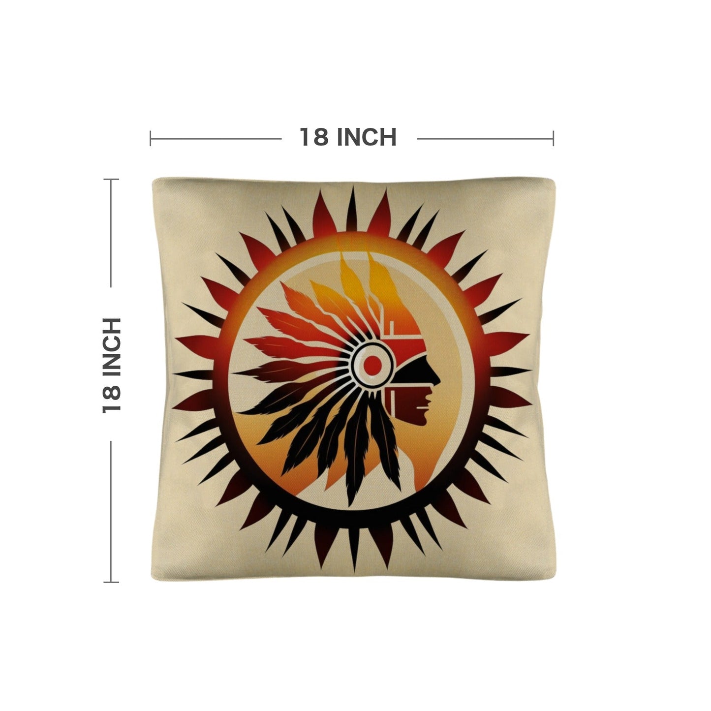 Native Sun Throw Pillow Case