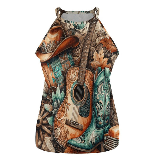 Country Music Collage Western Tank Top