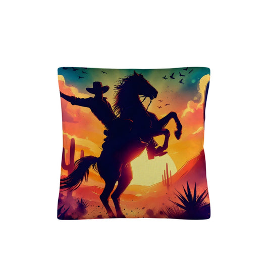 Sunset Cowboy Pillow Case