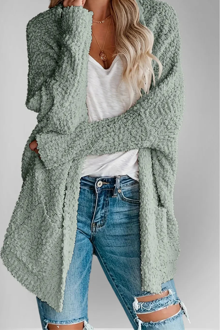 Casual Luxe Pocket Knit Duster Cardigan
