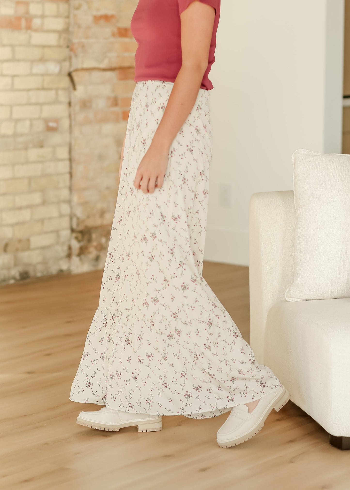 Havyn Floral Lined Maxi Skirt