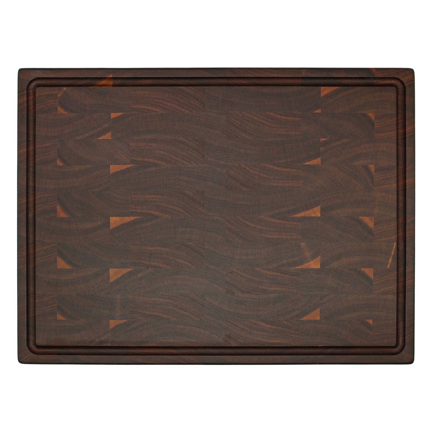 Handmade End Grain Walnut Cutting Board with Juice Groove