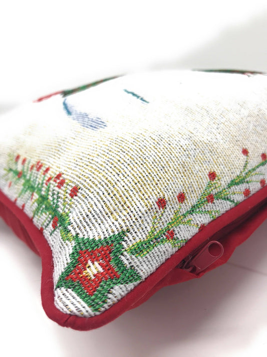 Magical Snowman Throw Pillow Cover 16" x 16" - Bumpkin Ranchwear