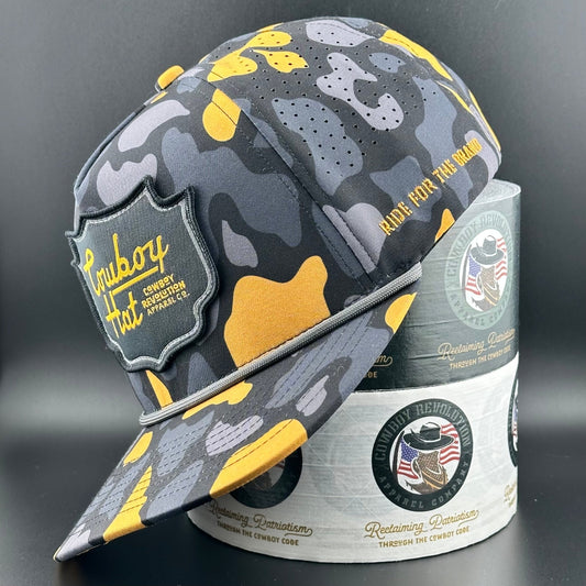 NOLA Black Patch “Cowboy Hat” - Performance Rope Hat - Bumpkin Ranchwear