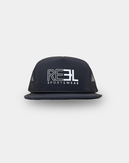 Reel Sportswear Outcast X Black Trucker Hat - Bumpkin Ranchwear