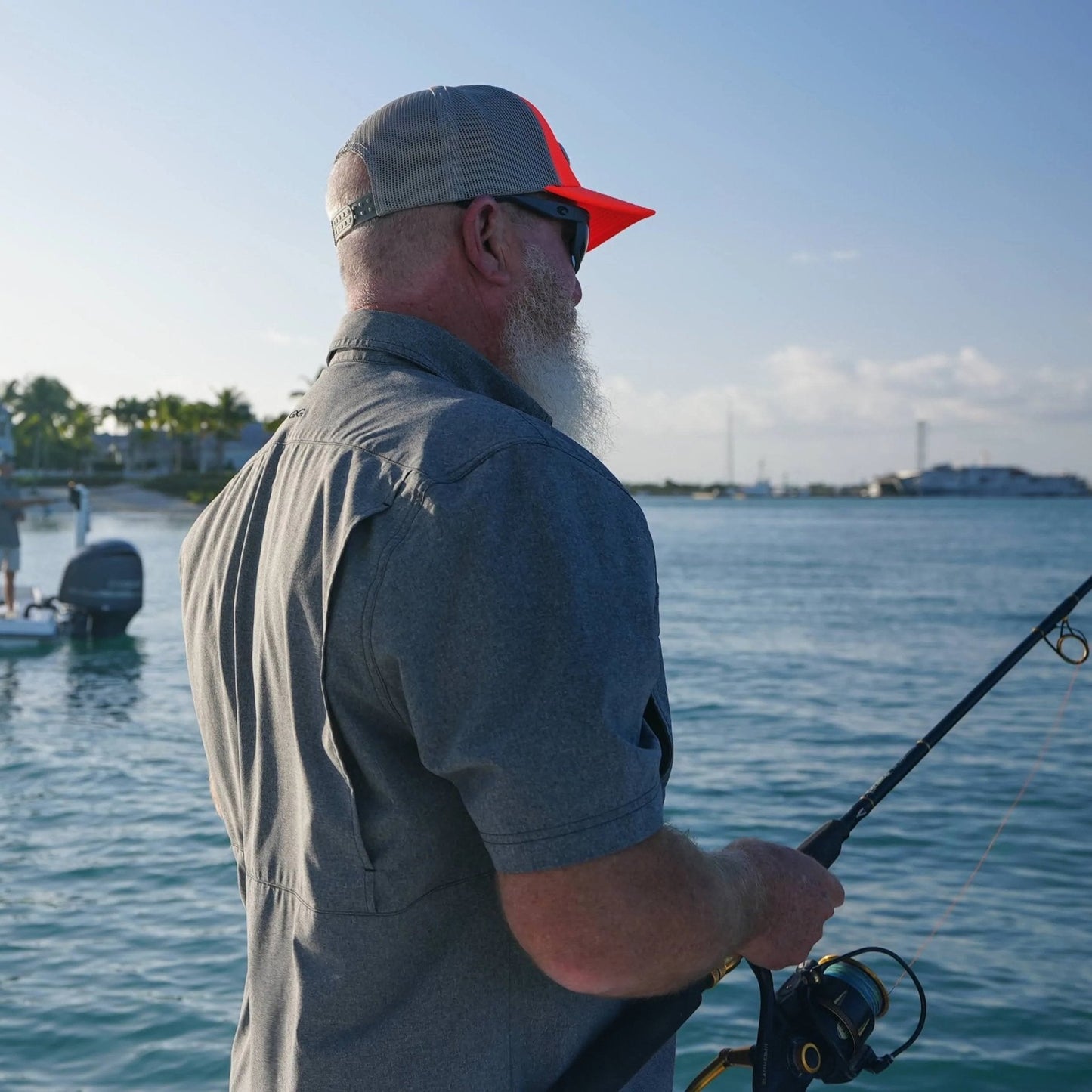 Stone Grey MicroTek Shirt - Bumpkin Ranchwear