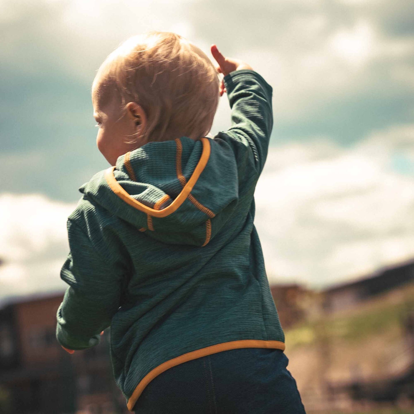 Baby Grid Fleece Hoodie