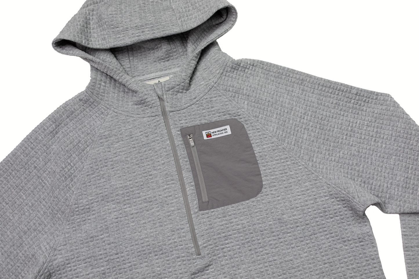 Men's Waffle Tech Hoodie - Ash Gray