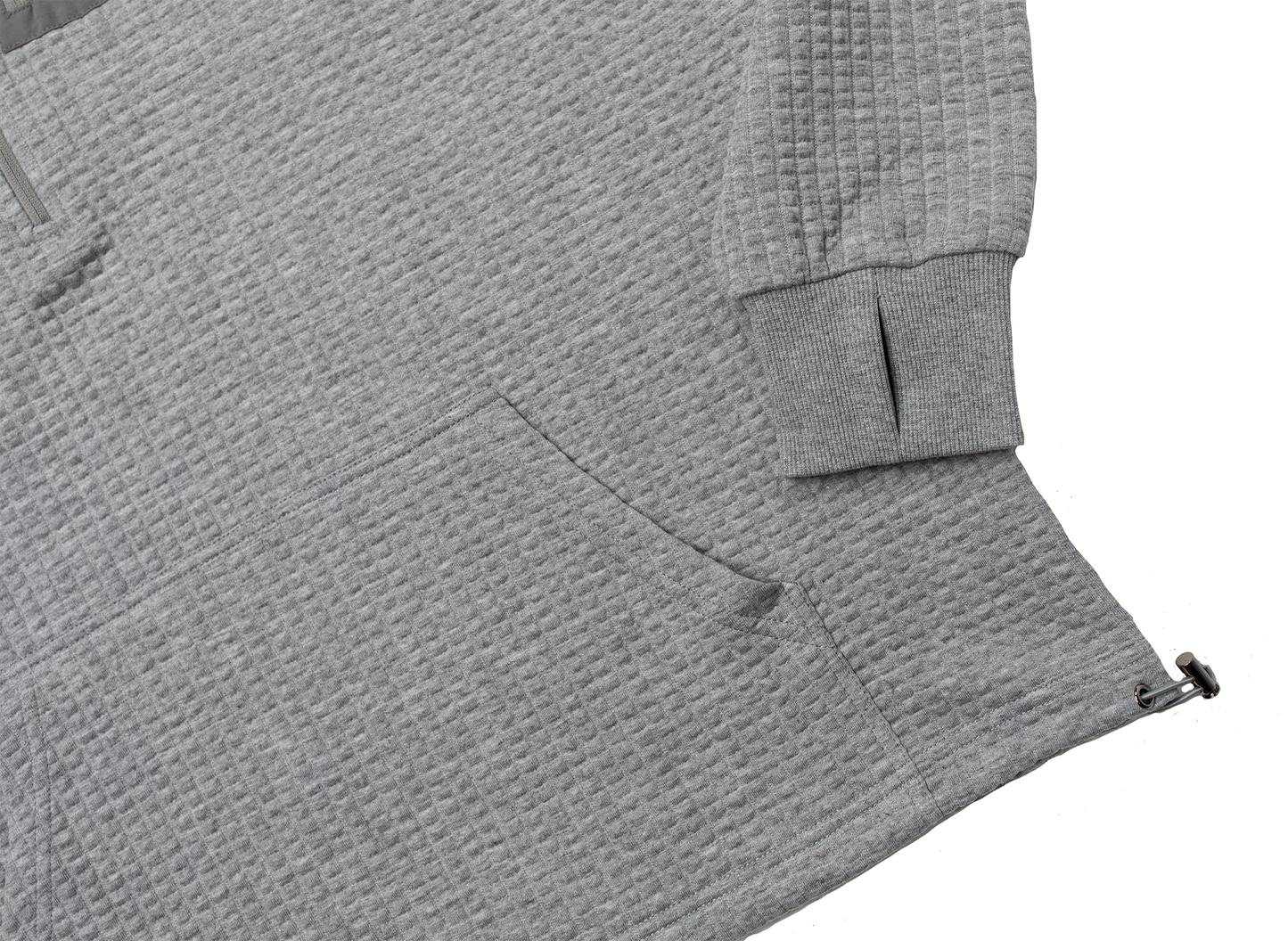 Men's Waffle Tech Hoodie - Ash Gray