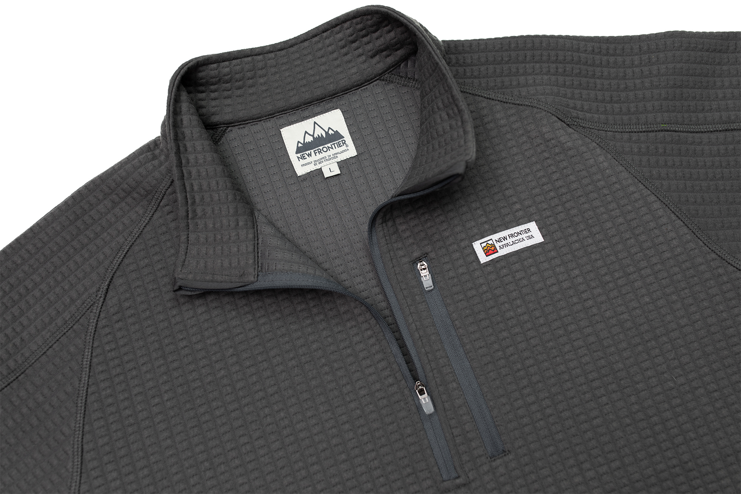 Men's Waffle 1/4 Zip Pullover - Carbon Grey