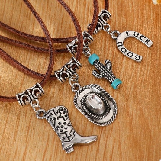 Western Style Four - Layered Charm Necklace - Bumpkin Ranchwear