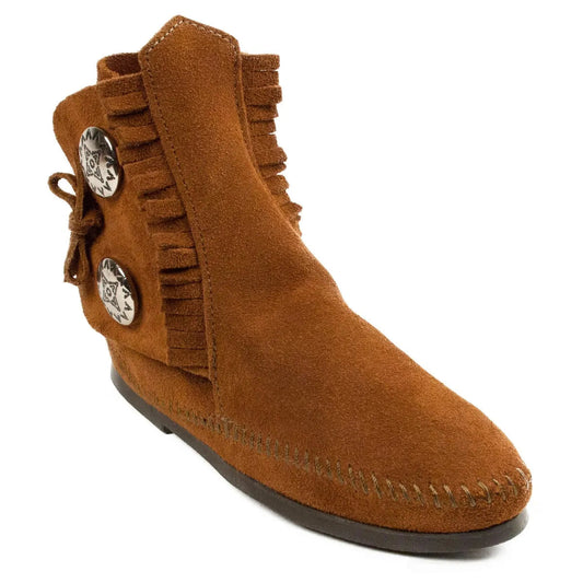 Minnetonka Two Button Hardsole Boot - Womens Boots - 2 Color Options