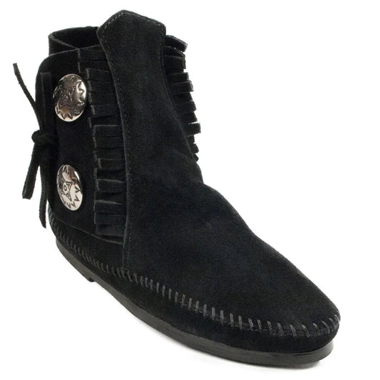 Minnetonka Two Button Hardsole Boot - Womens Boots - 2 Color Options