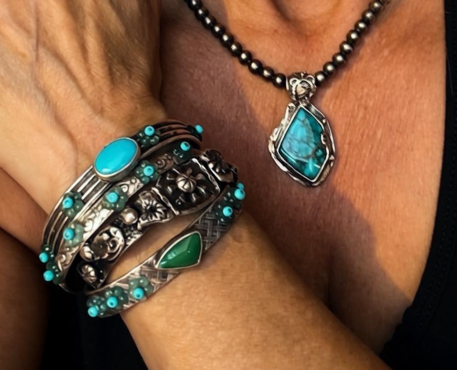 Desert Bloom Floral Stacker Cuff Series