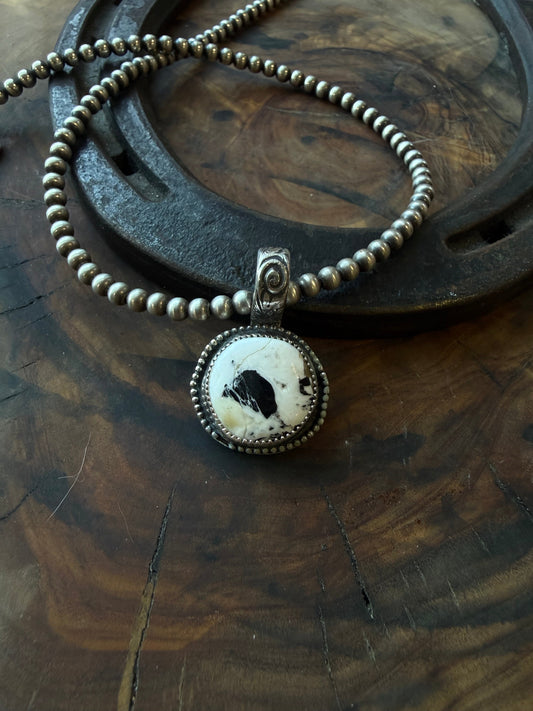 White Buffalo Shadowbox Pendant by Bootleg Silver Co – view 2
