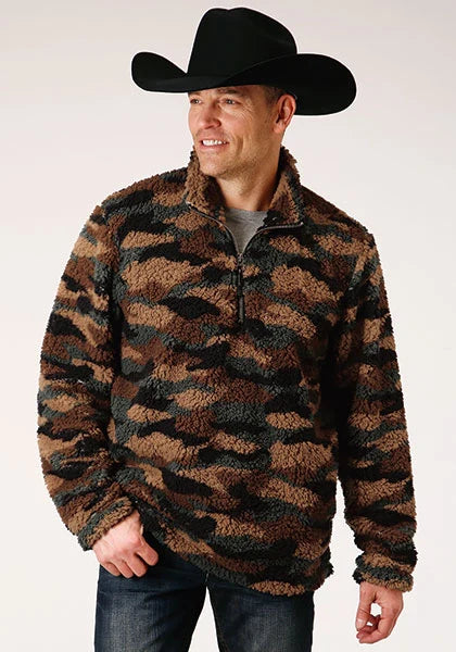 Roper 1352 Polar (Camo) - Men's Fleece Pullover