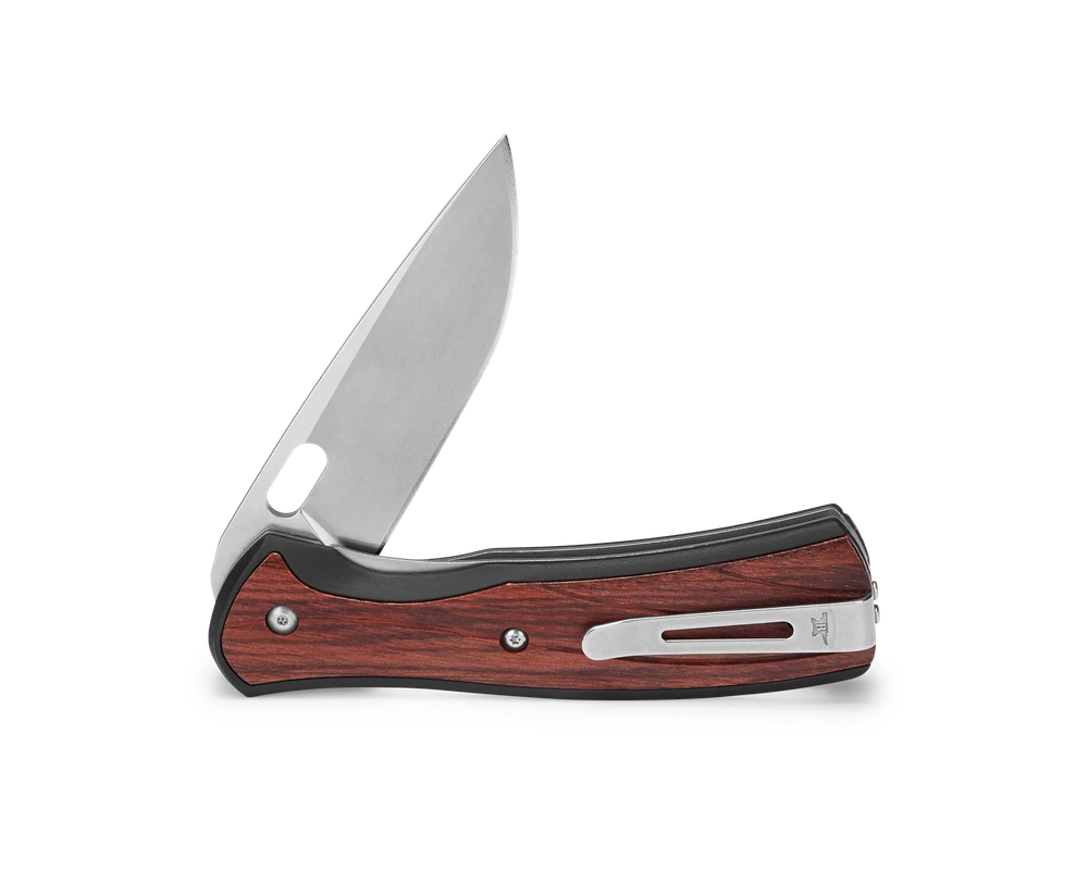 Buck 346 Vantage Avid Linerlock Folding Knife – 420HC, Rosewood DymaLux
