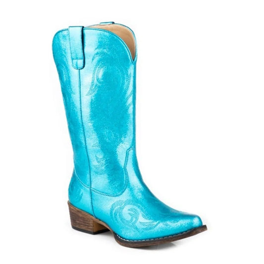 Roper Riley (Blue Metallic) - Women's Cowgirl Boot