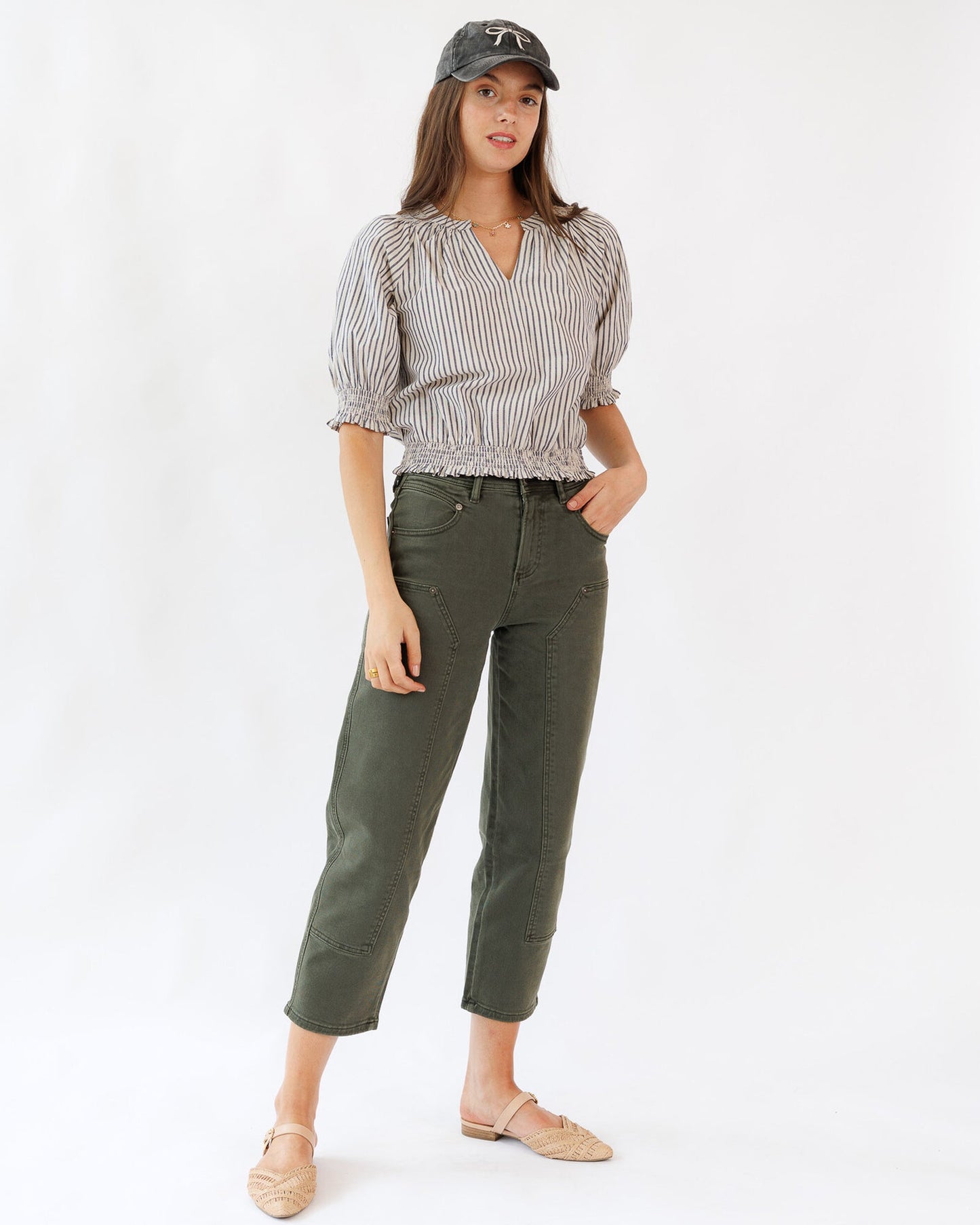 Penelope Cotton Striped Top