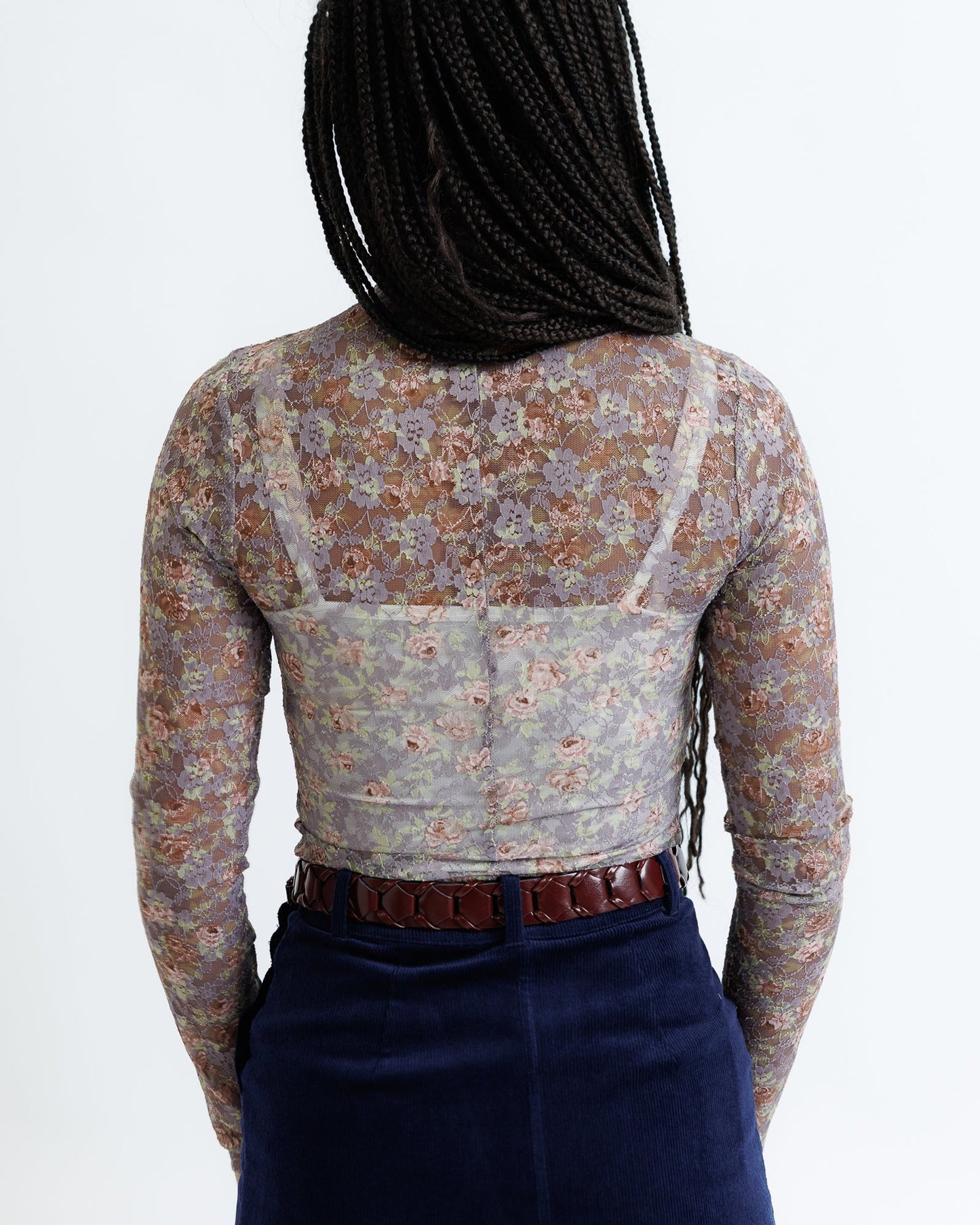 Harper's Floral Lace Layering Top