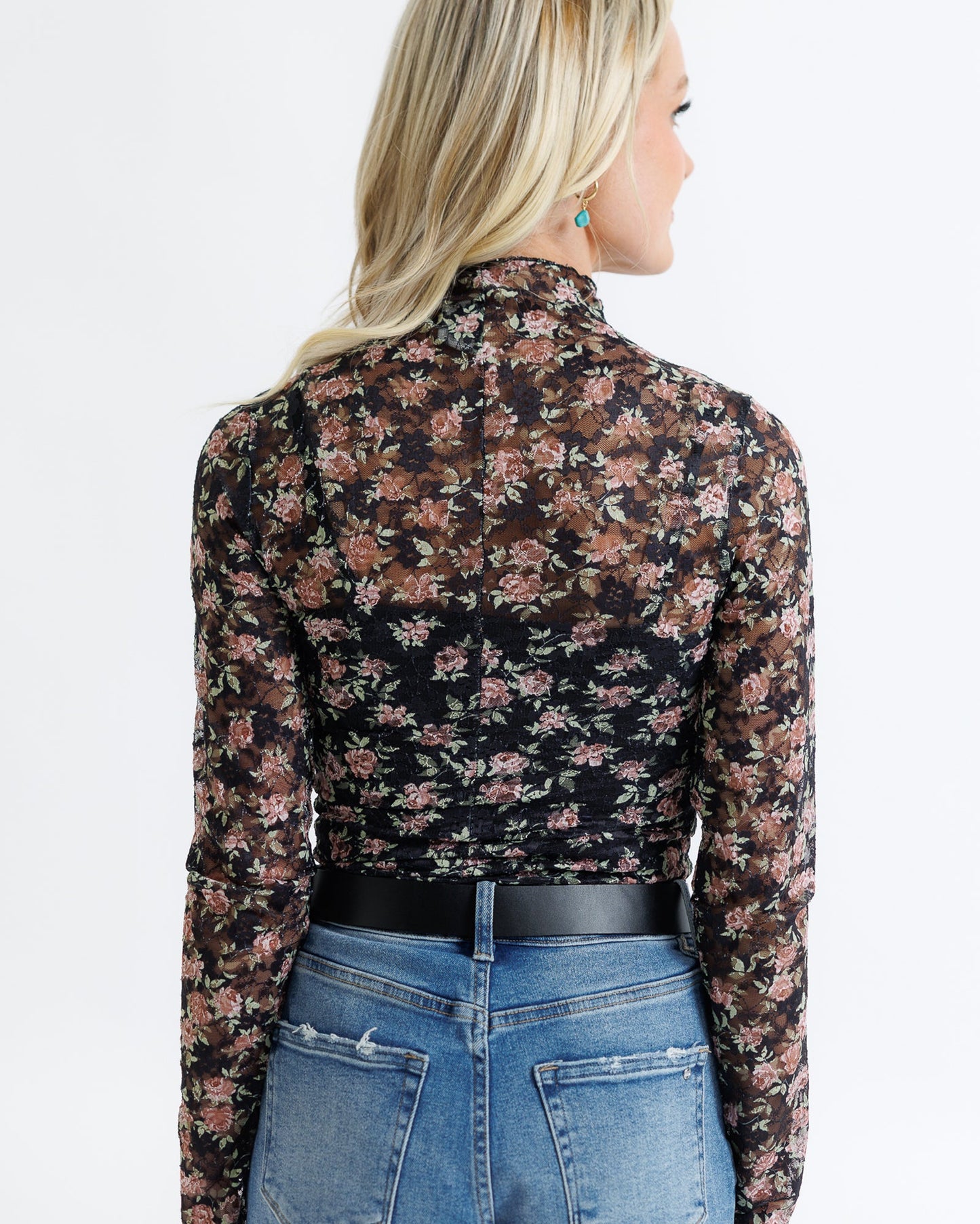 Harper's Floral Lace Layering Top