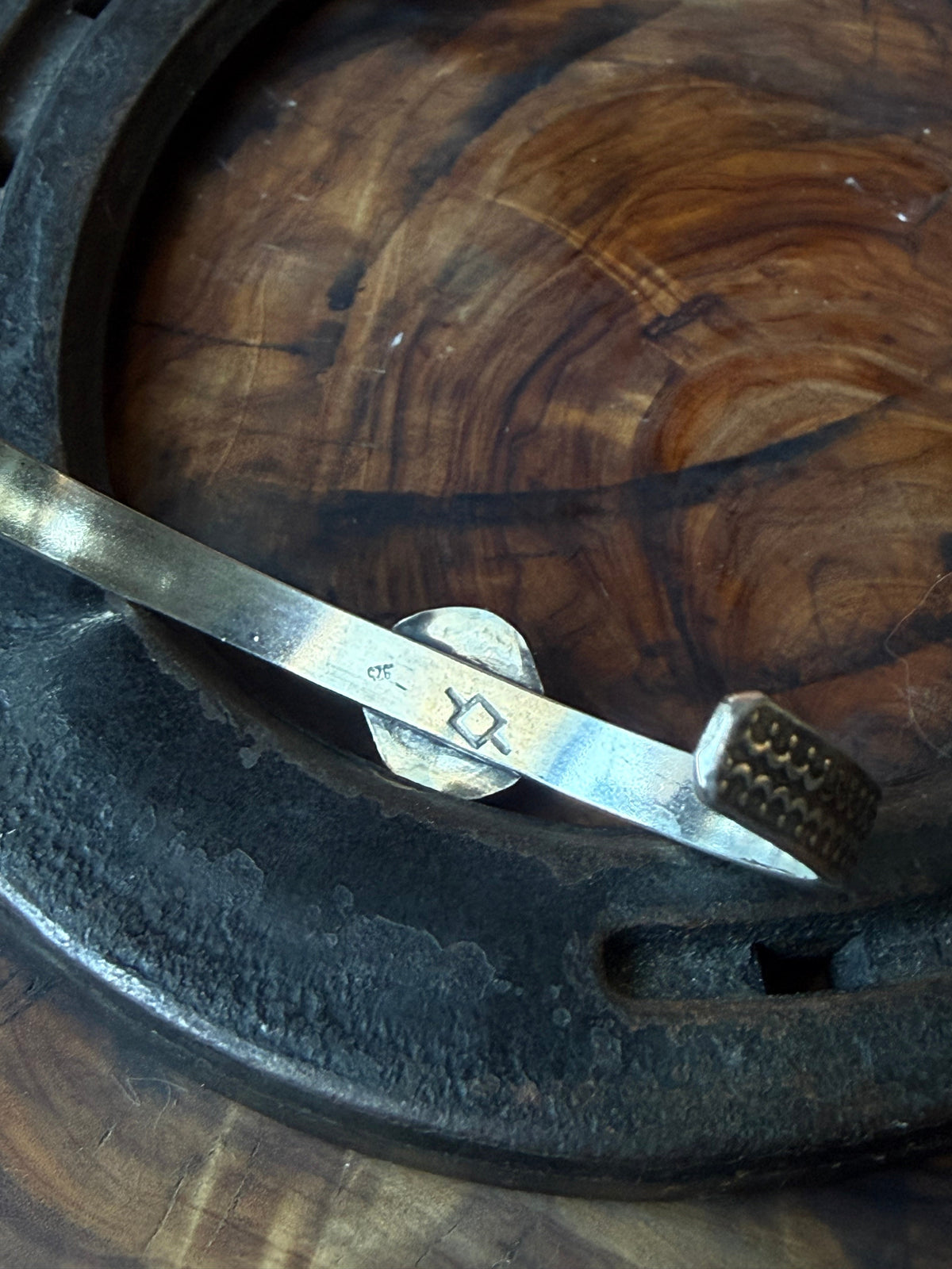 Sonoran Turquoise Sterling Silver Cuff Bracelet by Bootleg Silver Co – view 11