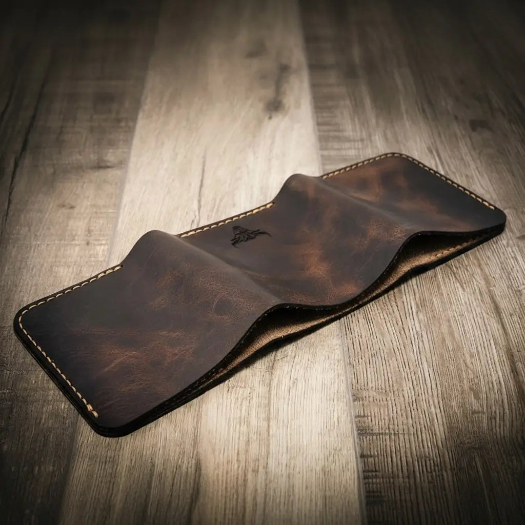 Handmade Full-Grain Leather Trifold Wallet for Men — The Trinity Trifold Wallet