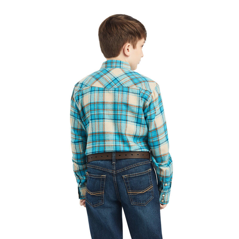 Boys Handley Retro Fit Shirt-SYLVAN TEAL