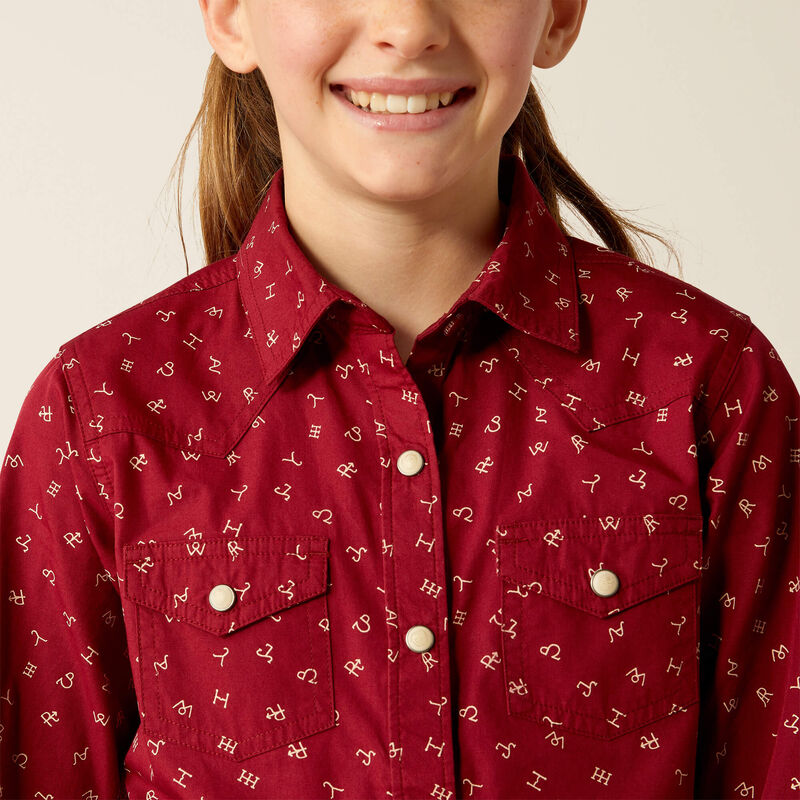 Ariat Kids Red Ranch Shirt