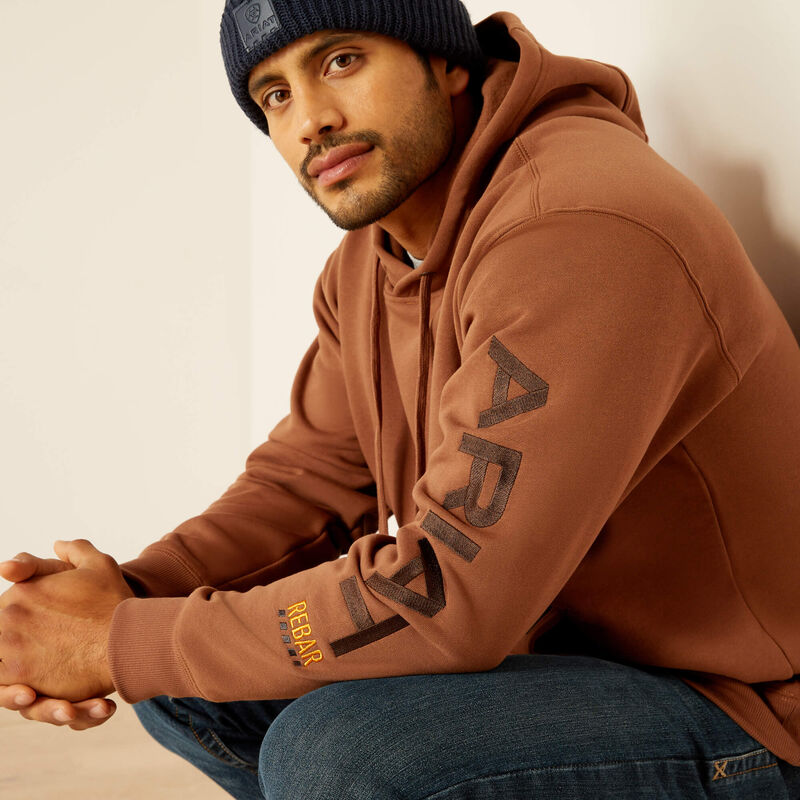 Ariat Rebar Graphic Hoodie - Coffee Color