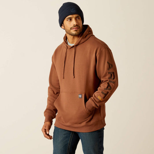 Ariat Rebar Graphic Hoodie - Coffee Color