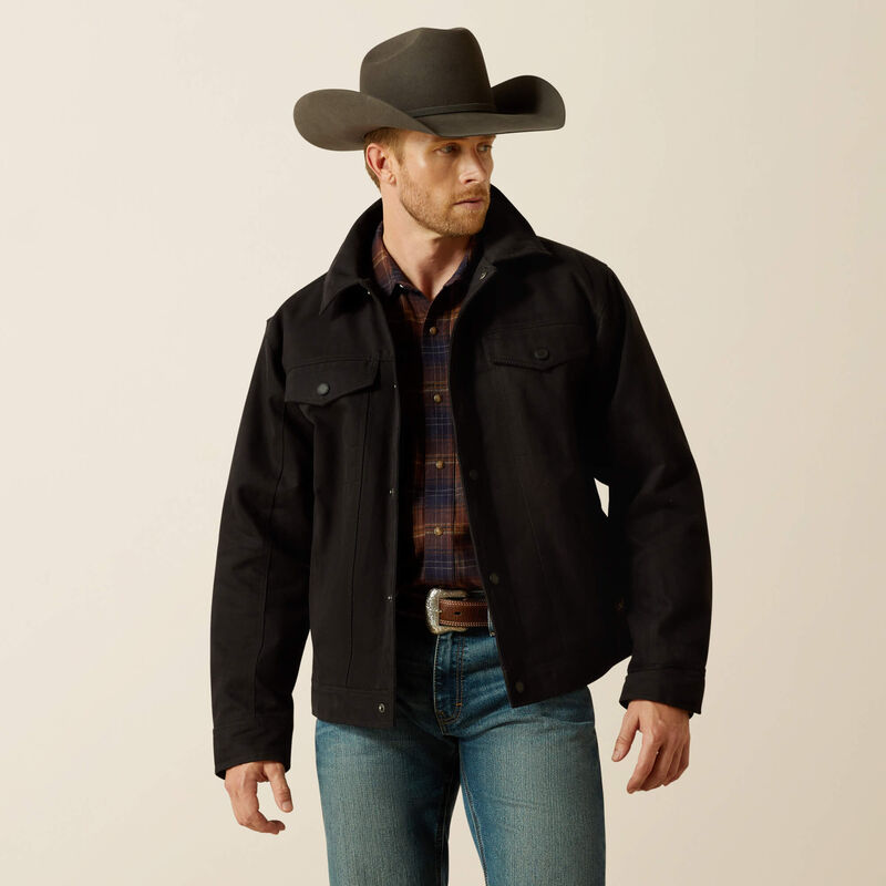 Ariat Men's Black Canvas Rancher Jacket