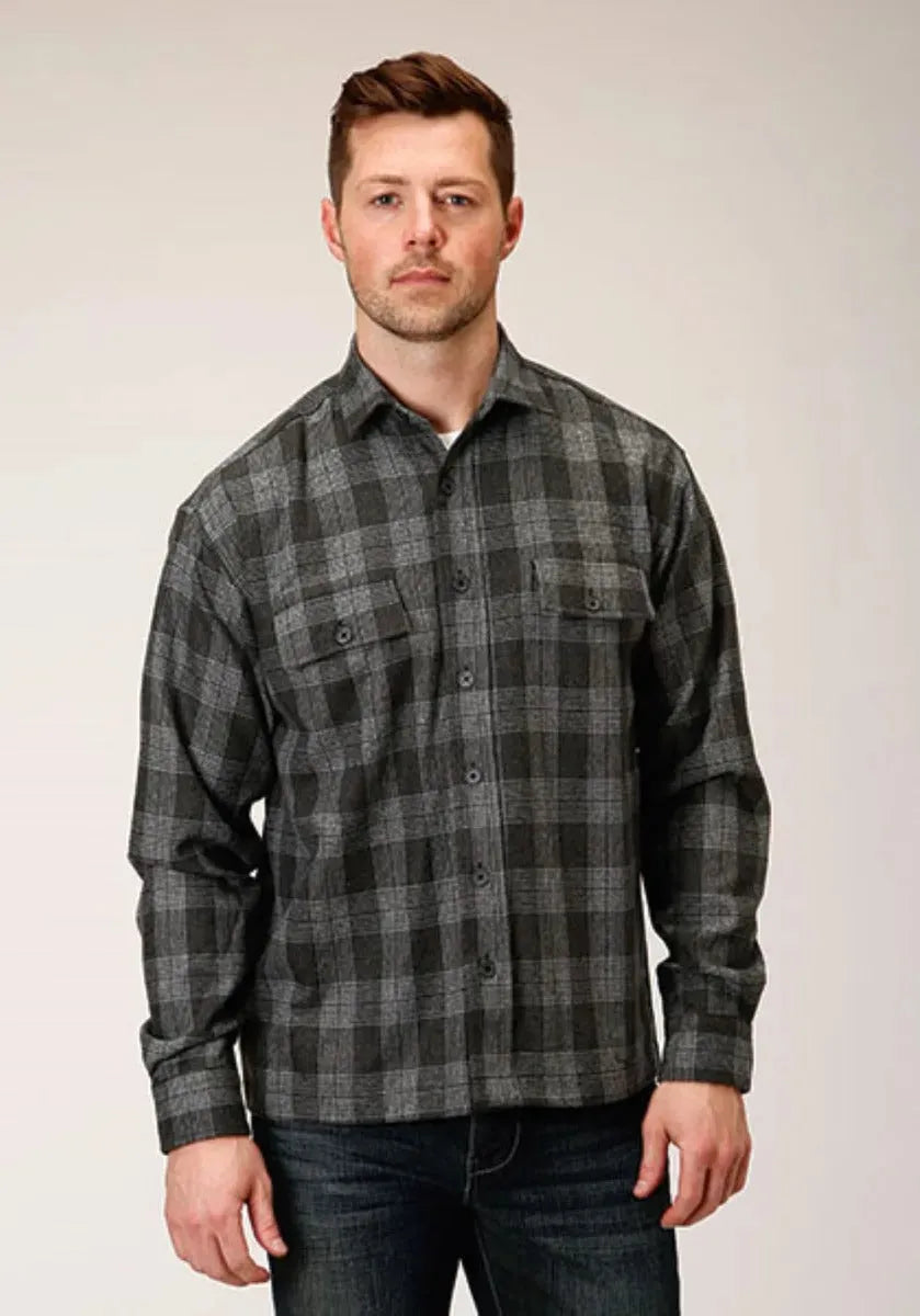 Tin Haul Stormy Plaid - Men's Shirt Jacket