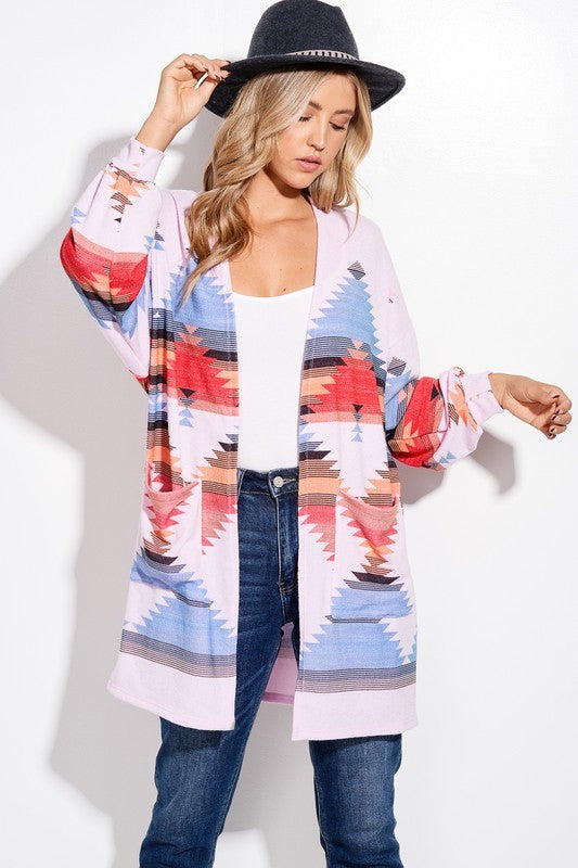 Southwestern Long Cardigan