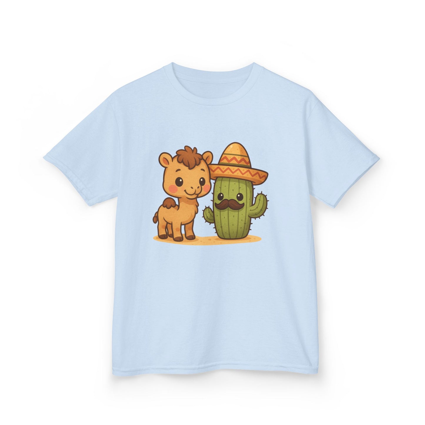 Cactus and Camel Kids Tee, Perfect for Birthdays, Play Dates, Summer, Gifts, Casual Wear, Back to School, Cute Shirt, Graphic